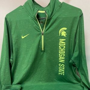 Nike Quarter Zip Spartans MSU Michigan State University